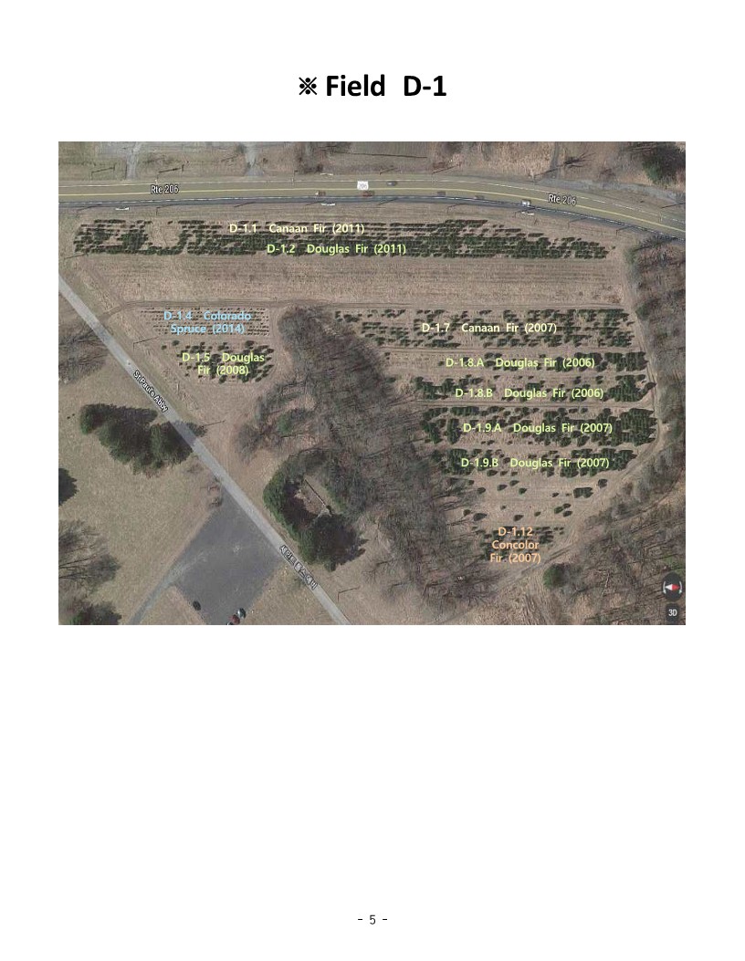 Detailed field map of the tree farm St. Paul's Abbey
